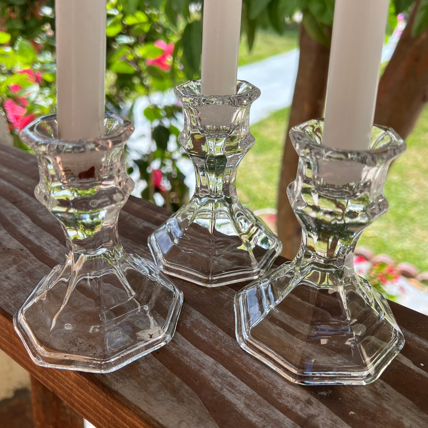 Glass Candle Holder