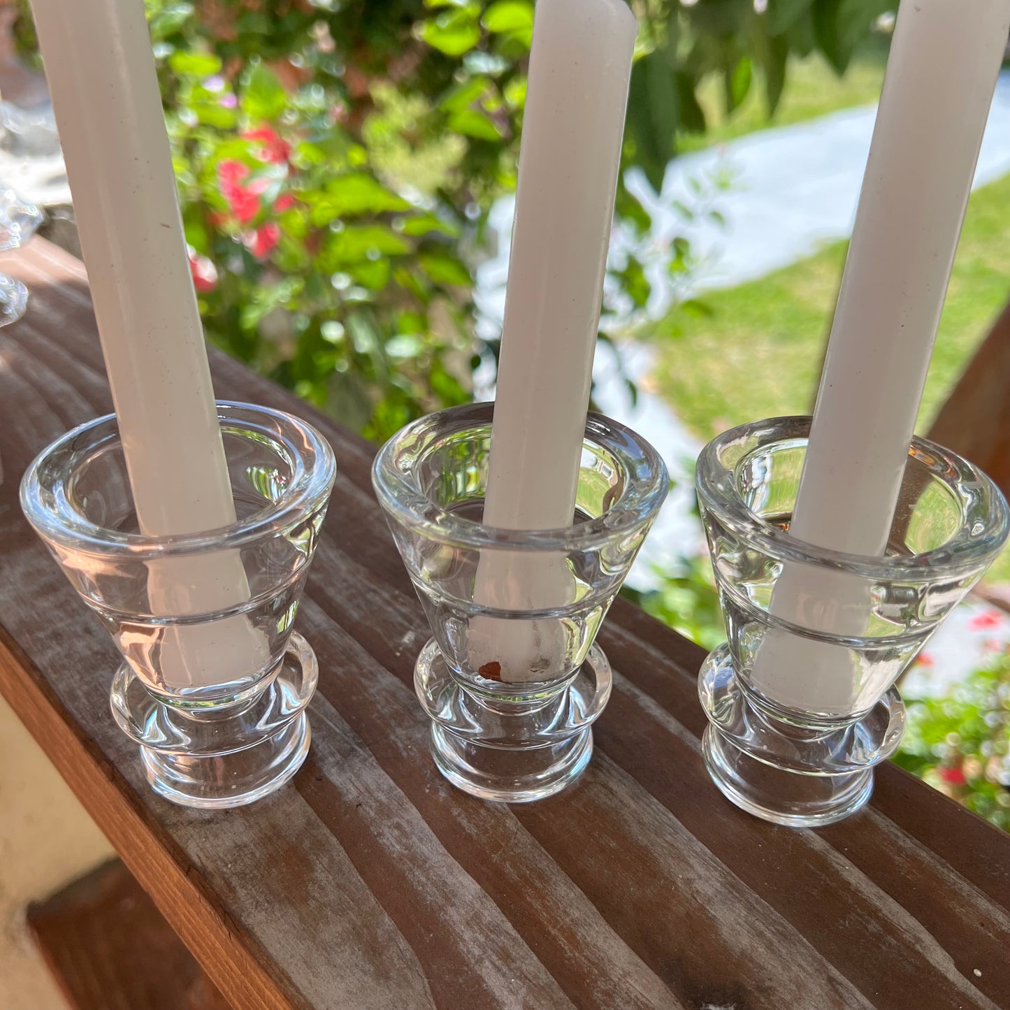 Glass Candle Holder