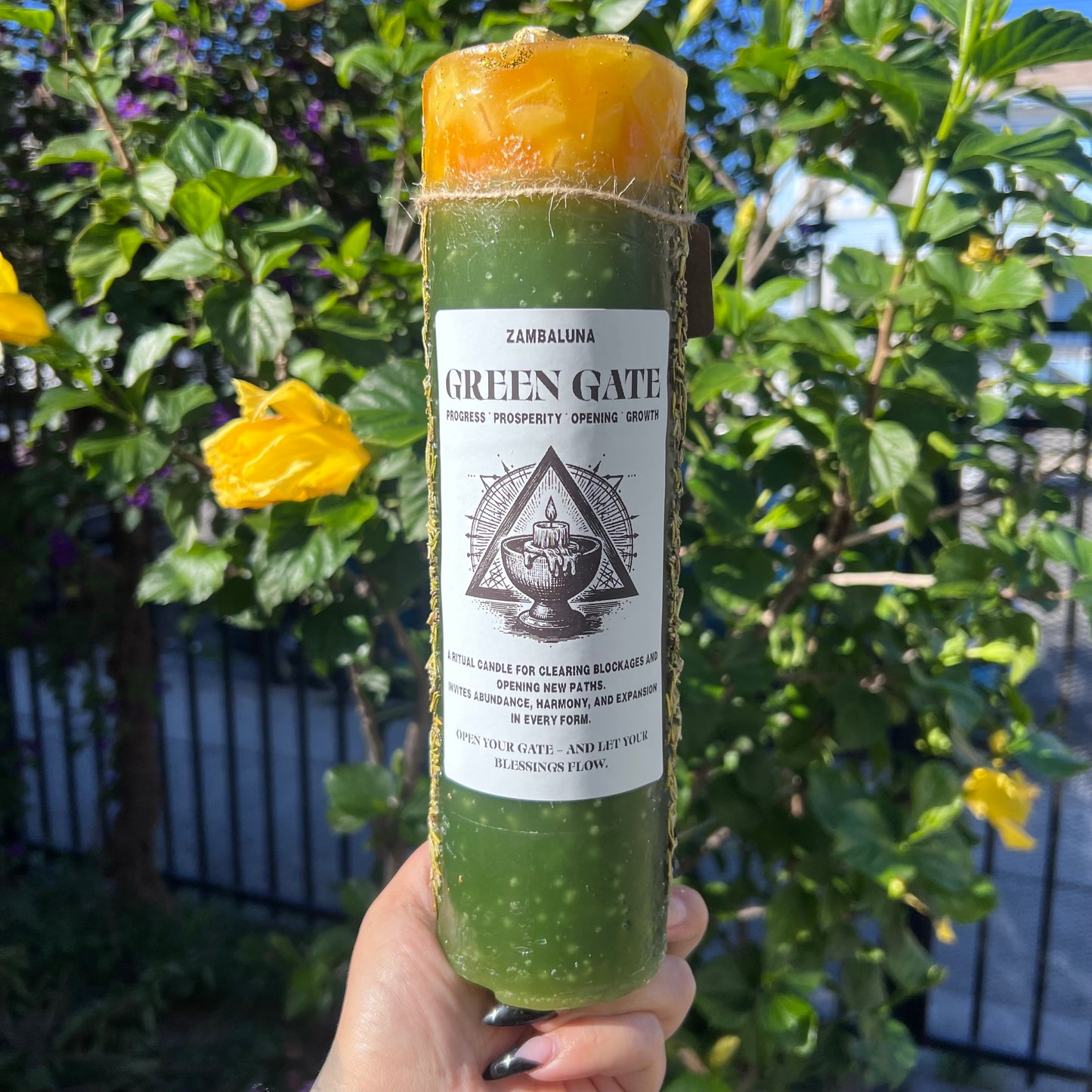 Green Gate Ritual Candle