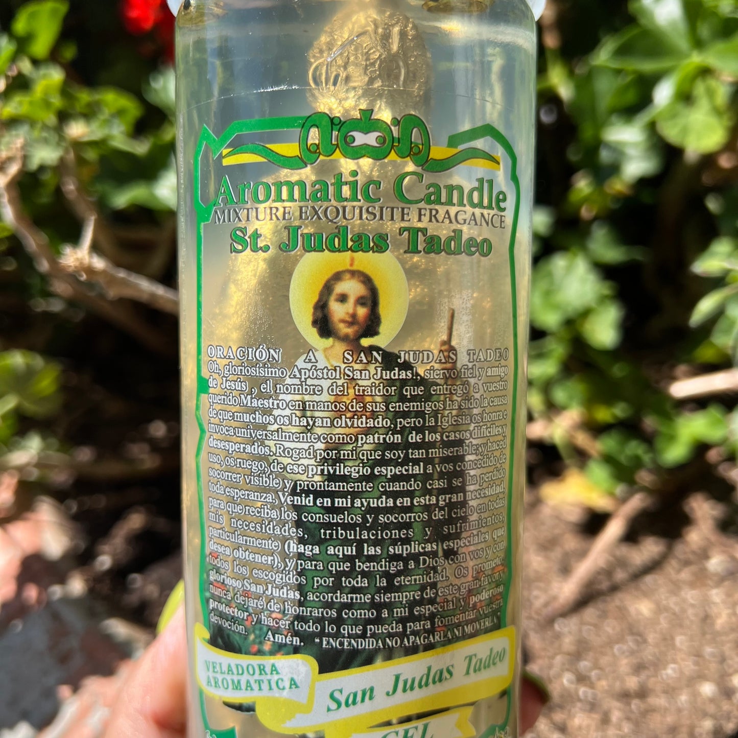 San Judas Gel Candle