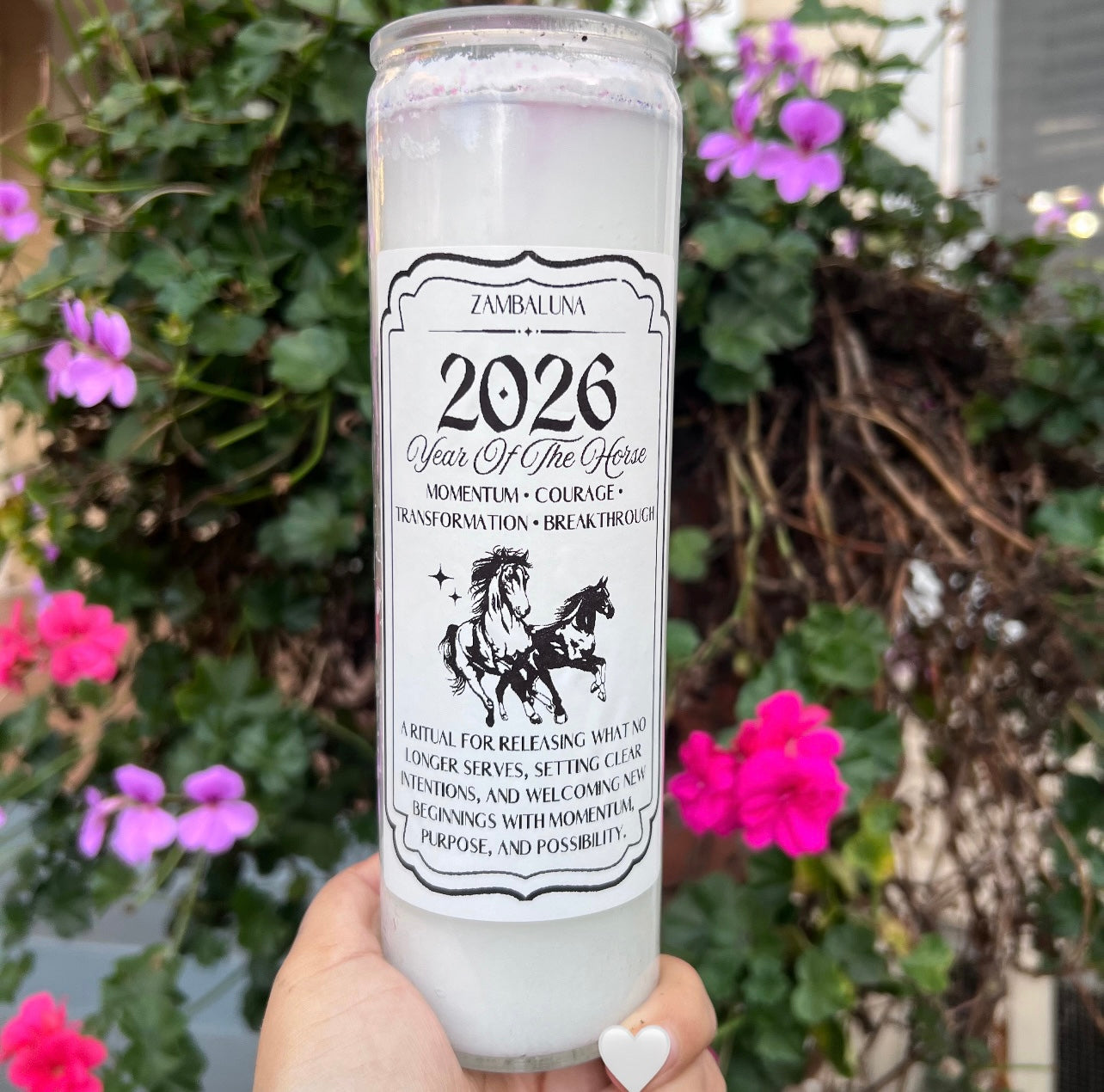 2026 Year Of The Horse Candle