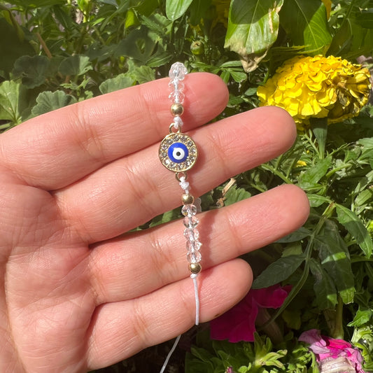 White Evil Eye Bracelet