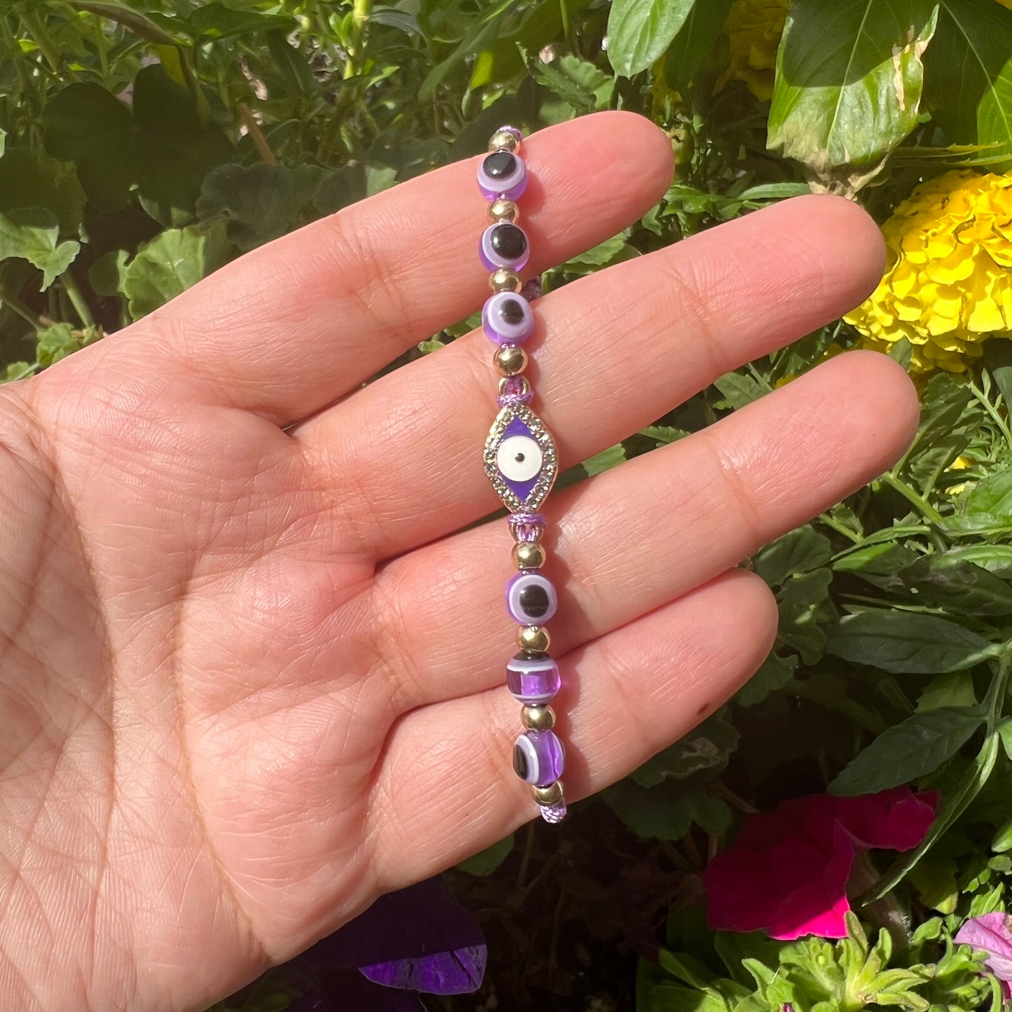 Purple Evil Eye Bracelet