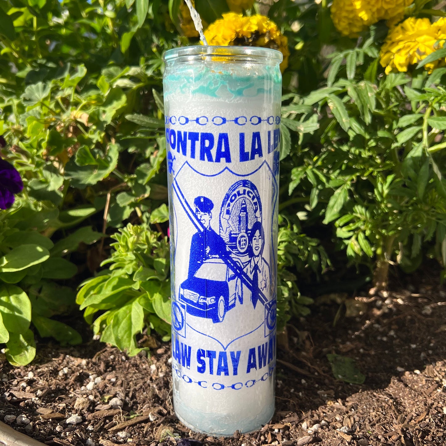 Law Stay Away Candle